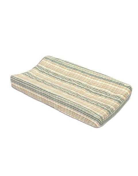 Charlie Farmhouse Stripe Cotton Quilted Change Pad Cover