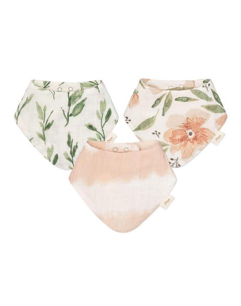 Parker Floral Cotton Bandana Baby Bib (3 Pack)