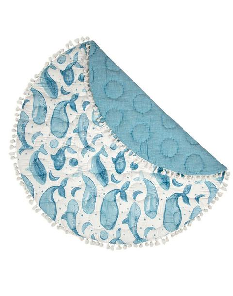 Caspian Whale Cotton Quilted Baby Play Mat