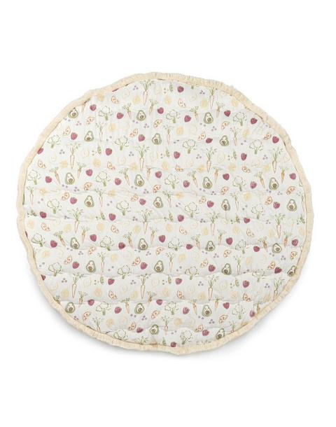 Clementine Fruits & Veggies Cotton Quilted Baby Play Mat