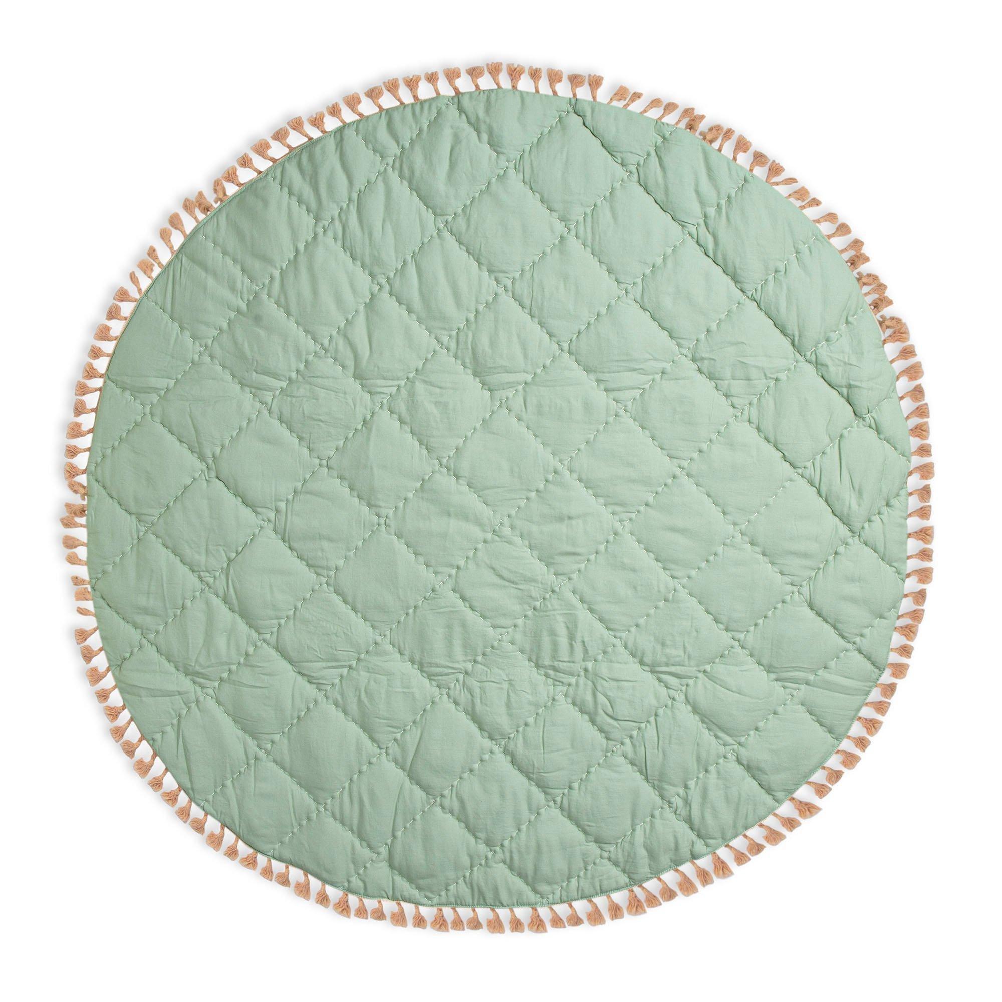 Parker Pink Floral Cotton Quilted Baby Play Mat image number 3