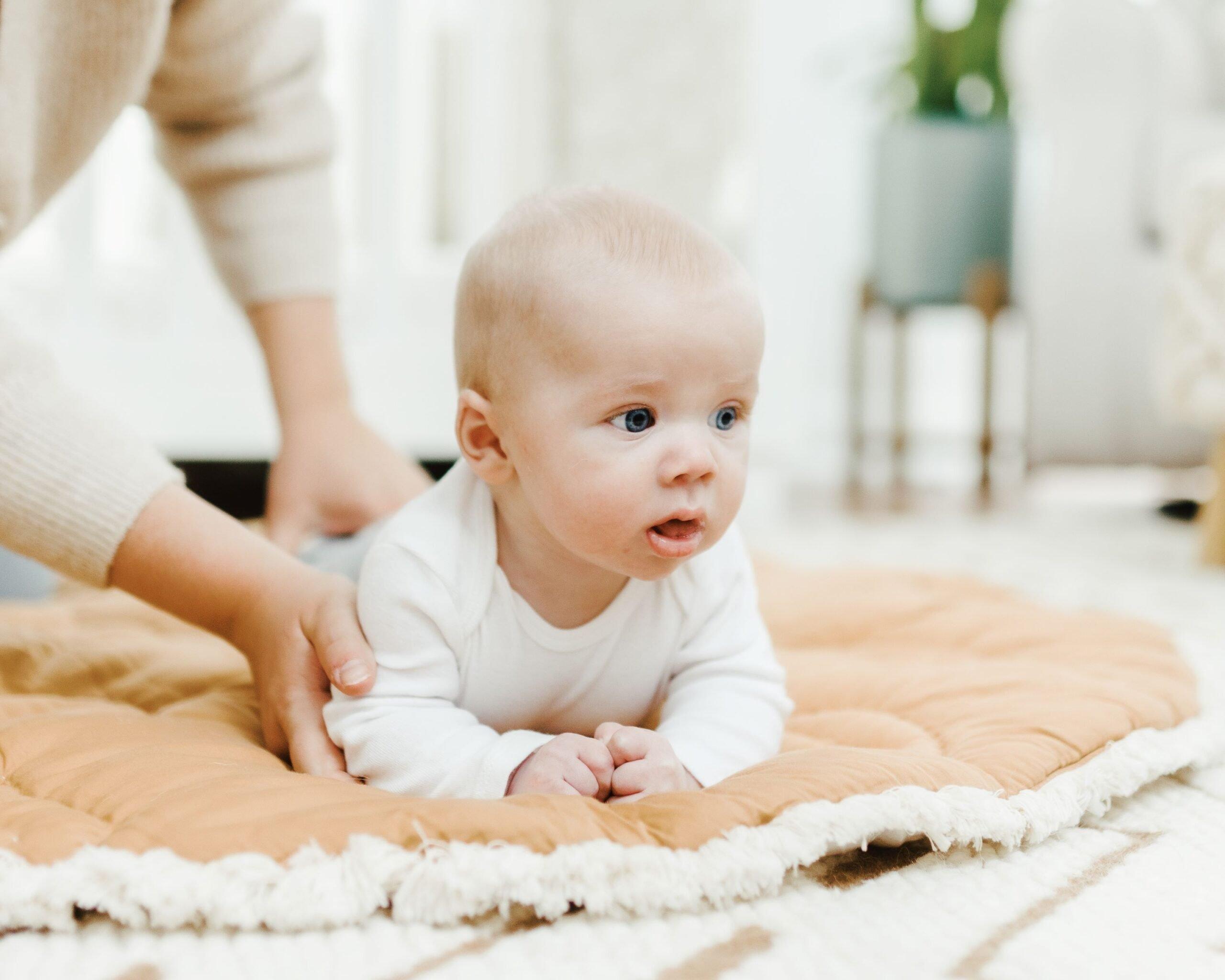 Willow Dainty Leaf Cotton Quilted Baby Play Mat image number 3