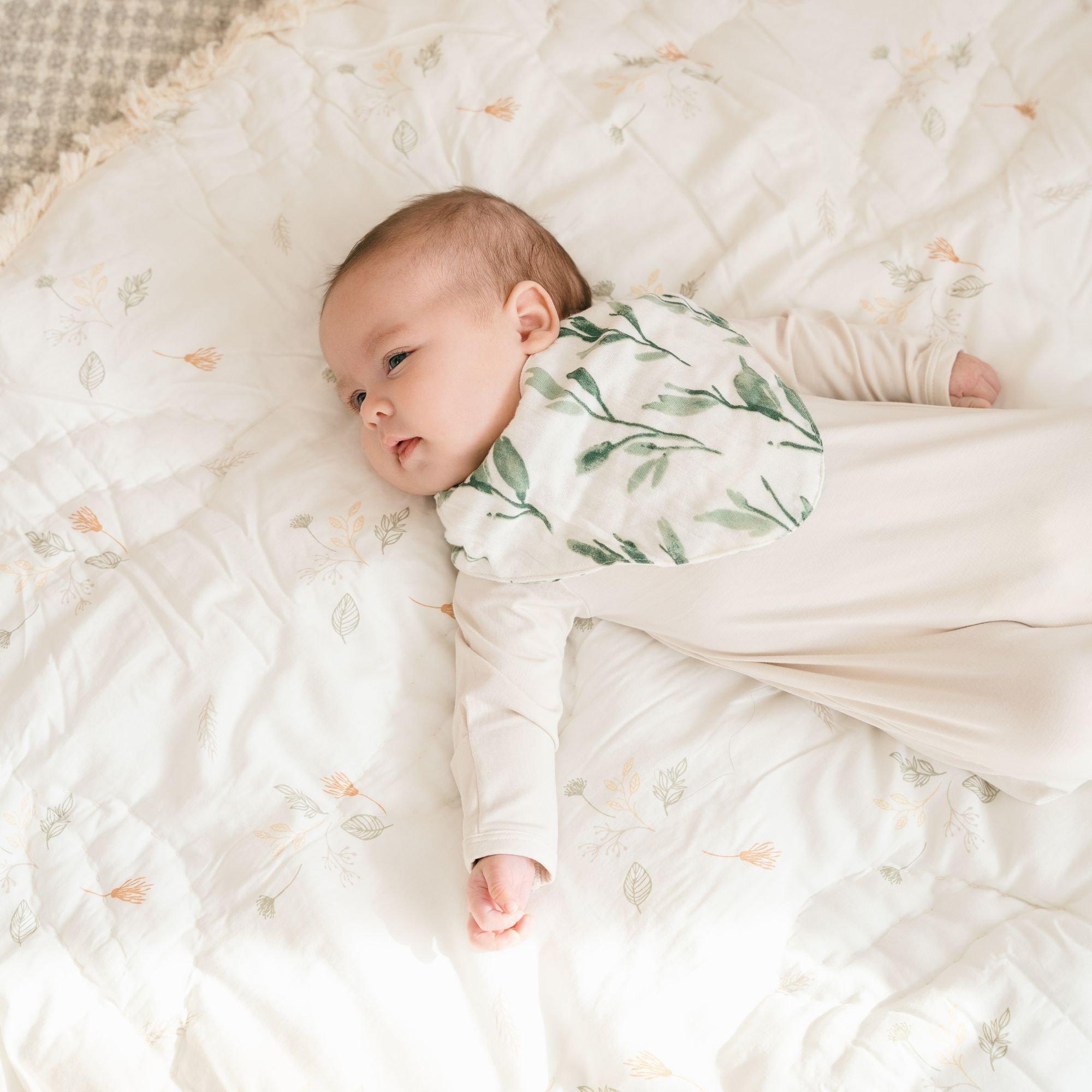 Willow Dainty Leaf Cotton Quilted Baby Play Mat image number 4