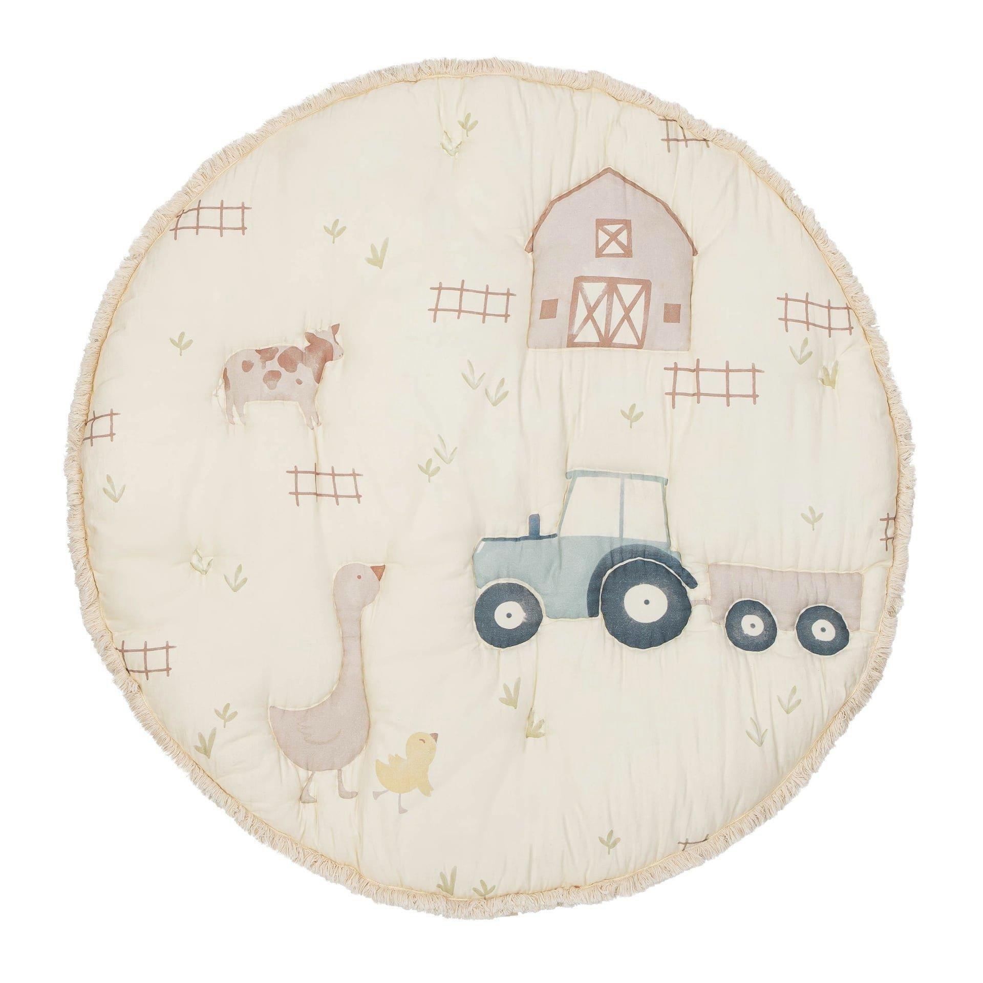 Charlie Farmhouse Cotton Quilted Baby Play Mat image number 2