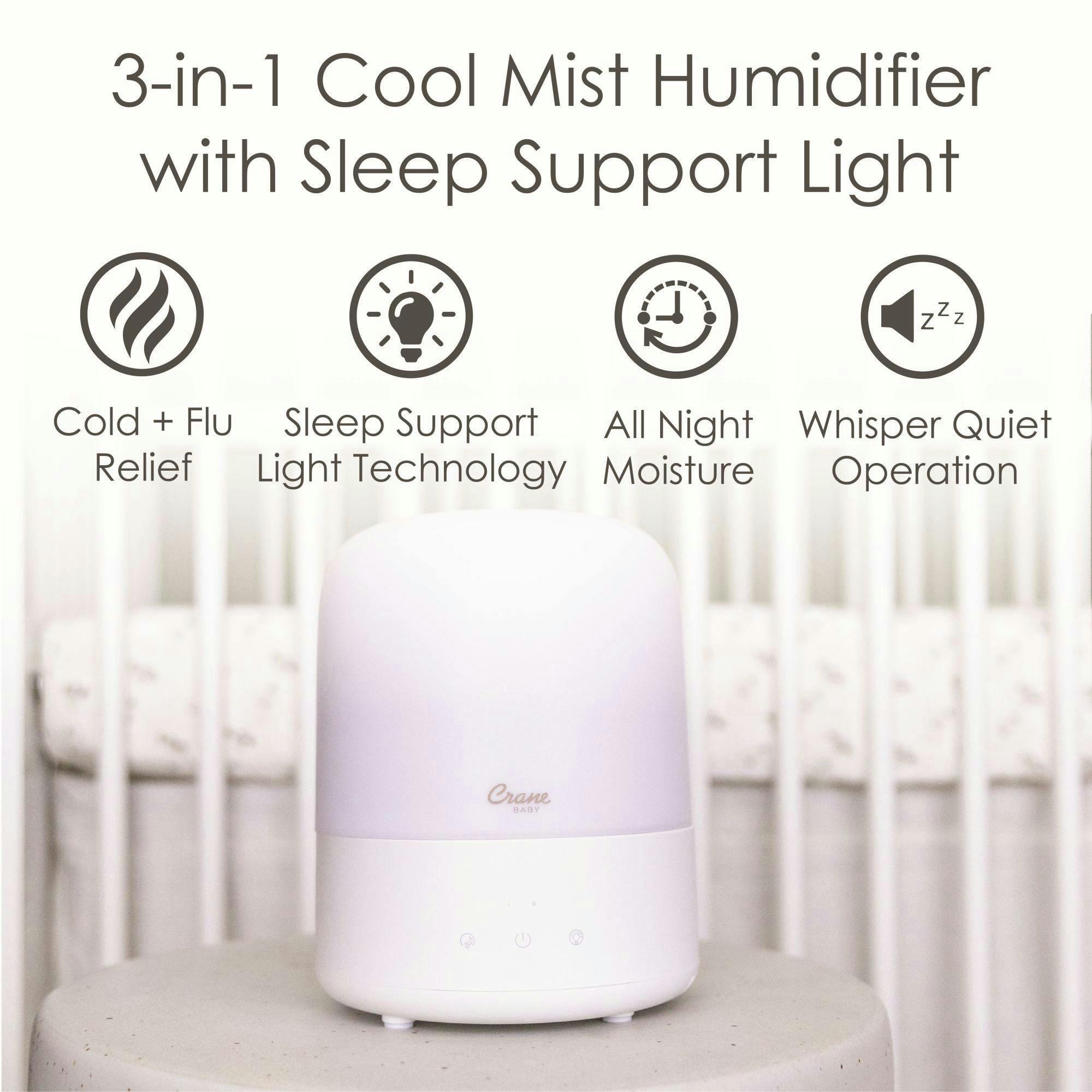 3-in-1 Compact Humidifier for Baby Nursery | 0.5 Gallon image number 3