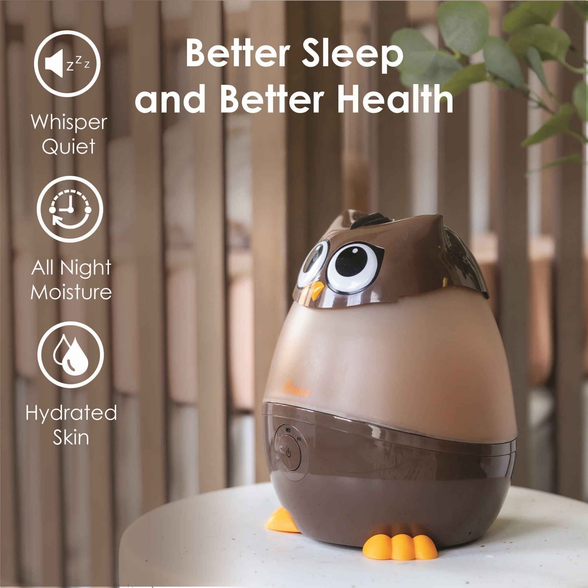 Adorable Humidifier, Mini Owl, Cool Mist Humidifier with Vapor Tray, 0.5 Gal. image number 1