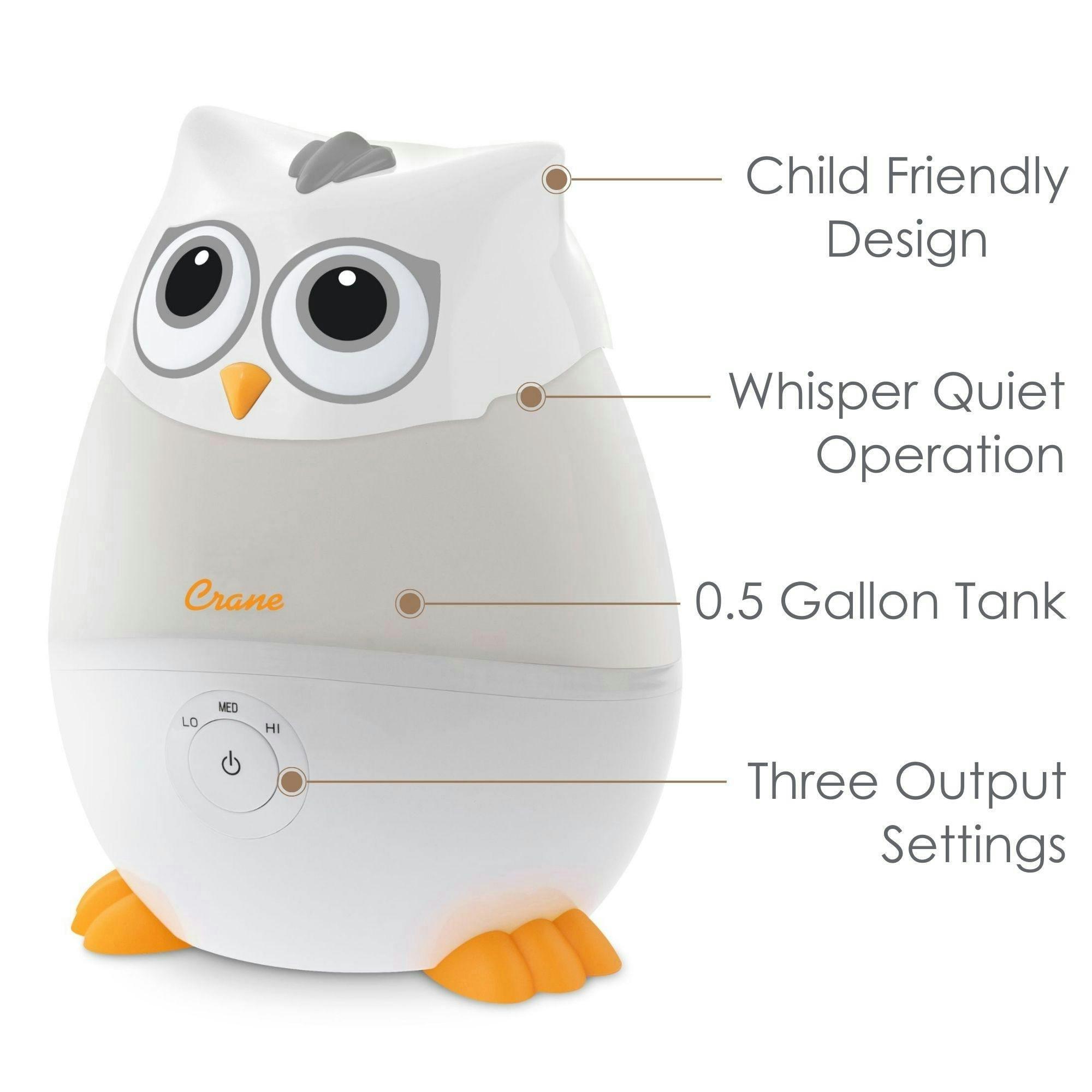 Mini-Adorable Snow Owl 0.5 Gal. Baby Humidifier image number 1