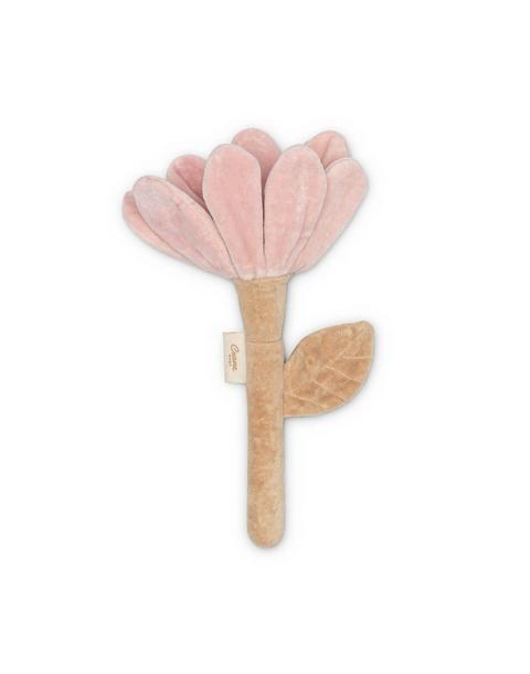 Violet Wildflower Soft Plush Baby Rattle