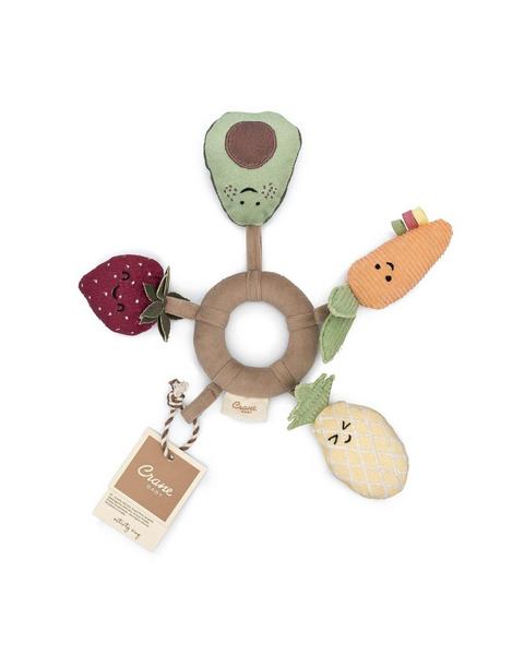 Clementine Fruits & Veggies Soft Plush Activity Ring