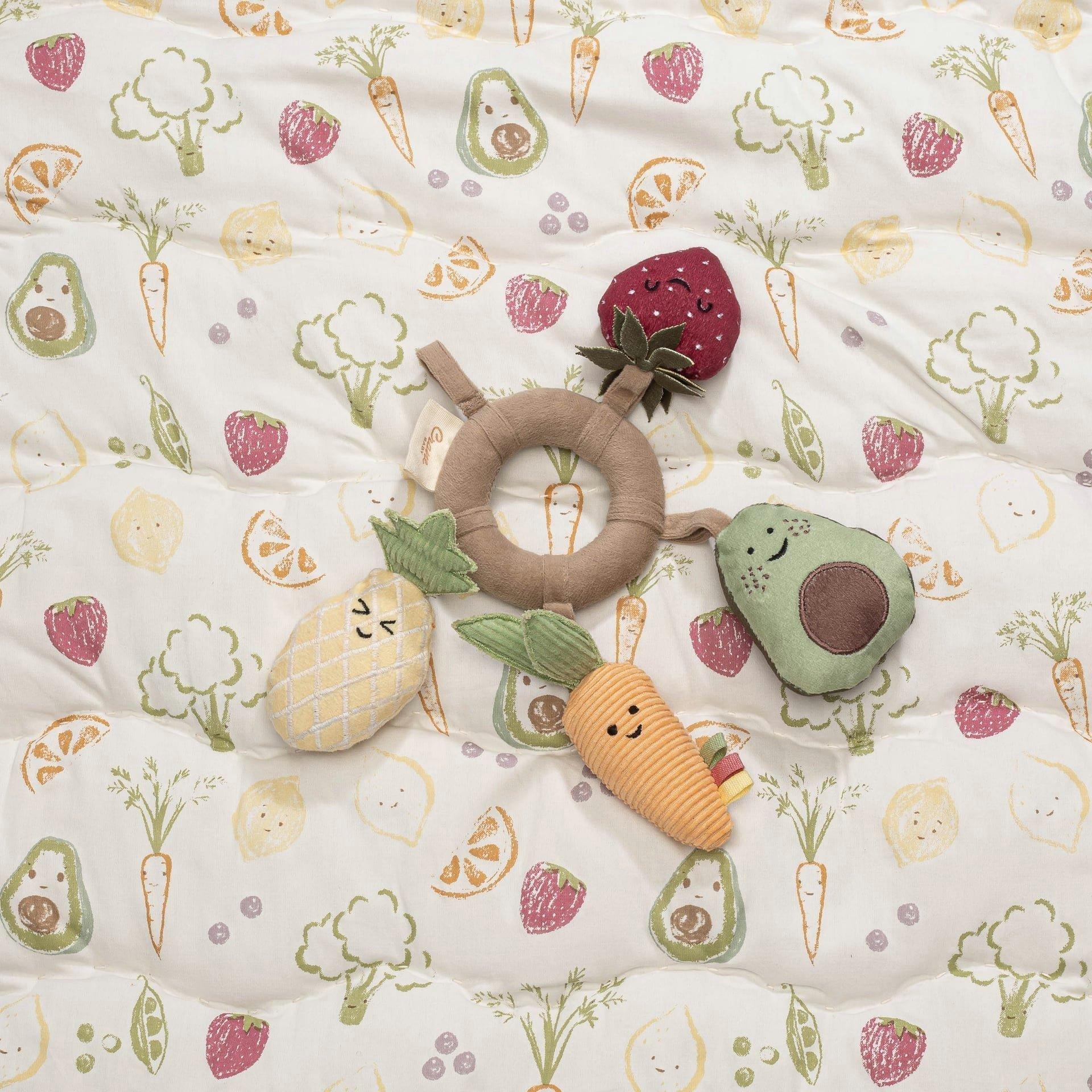 Clementine Fruits & Veggies Soft Plush Activity Ring image number 3