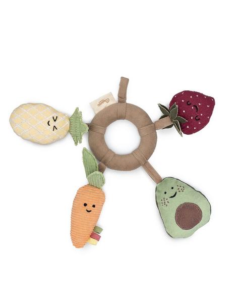 Clementine Fruits & Veggies Soft Plush Activity Ring