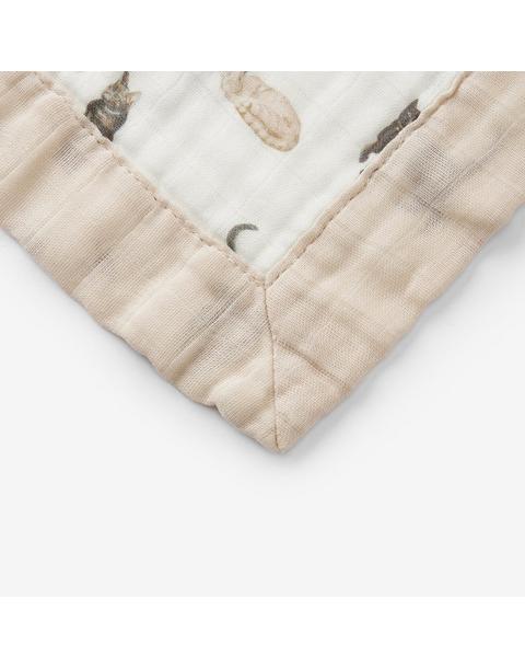 Cat Bamboo Big Lovey Three-Layer Muslin Blanket