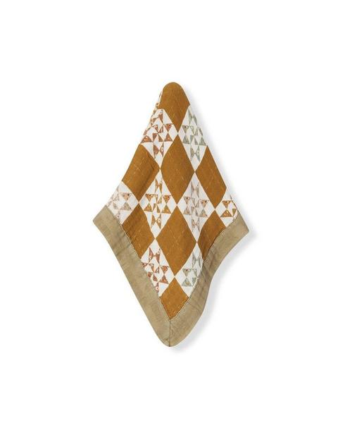 Quilt Bamboo Mini Lovey Two-Layer Muslin Security Blanket