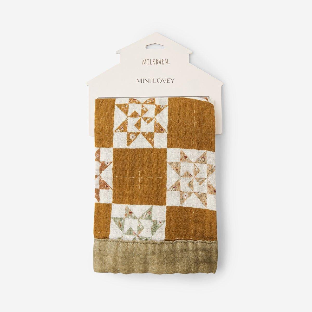 Quilt Bamboo Mini Lovey Two-Layer Muslin Security Blanket image number 1