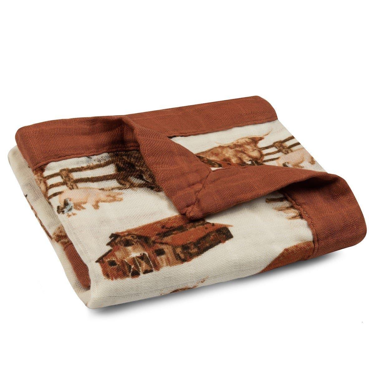 Homestead Mini Lovey Two-Layer Muslin Security Blanket image number 1