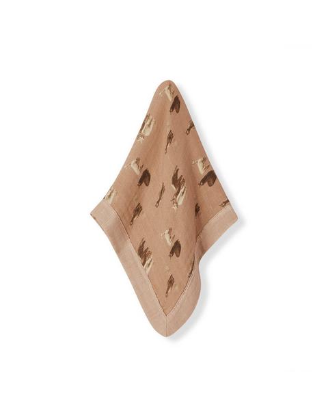 Alpaca Bamboo Mini Lovey Two-Layer Muslin Security Blanket