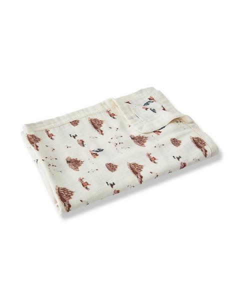 Sandcastle Big Lovey Three-Layer Muslin Blanket