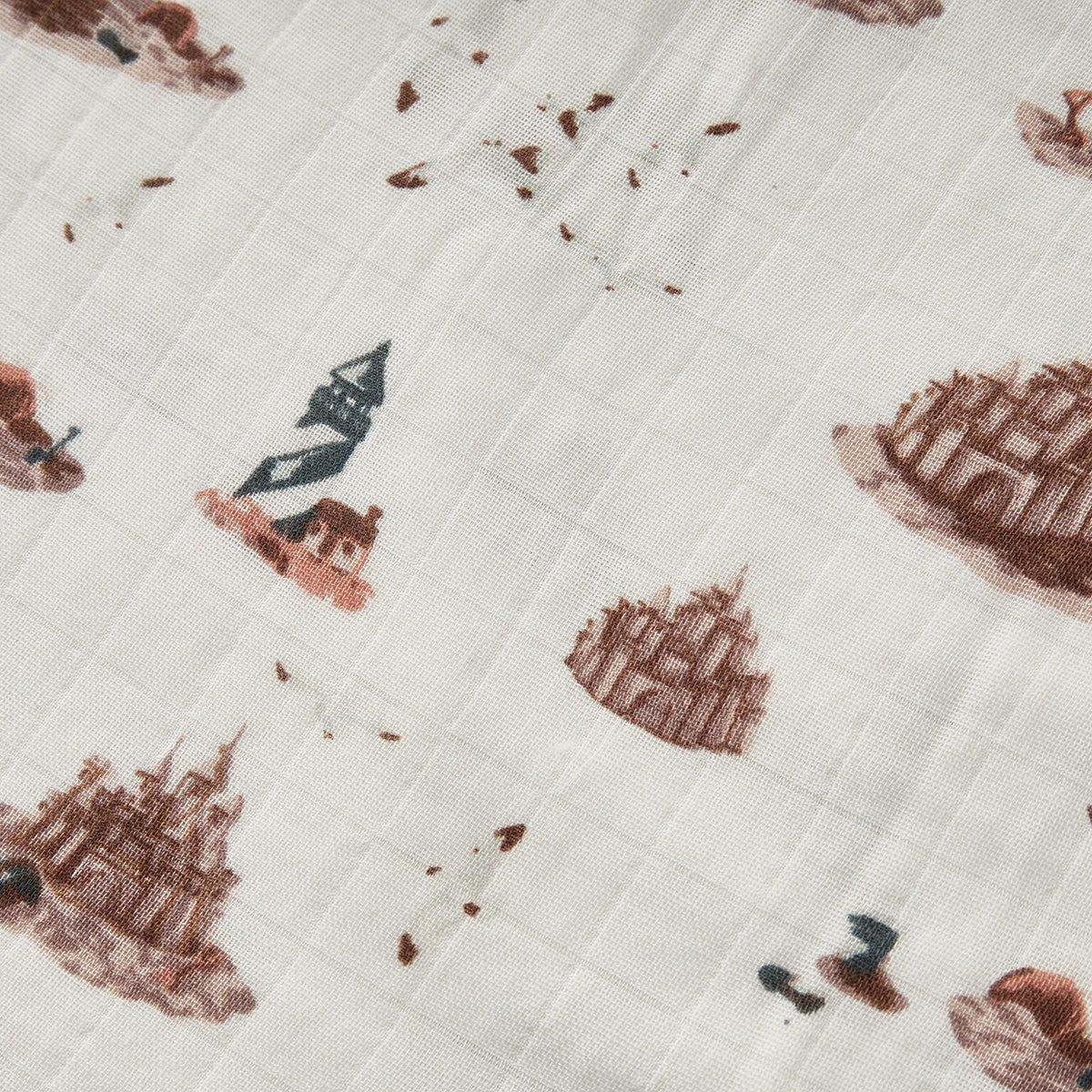 Sandcastle Big Lovey Three-Layer Muslin Blanket image number 2