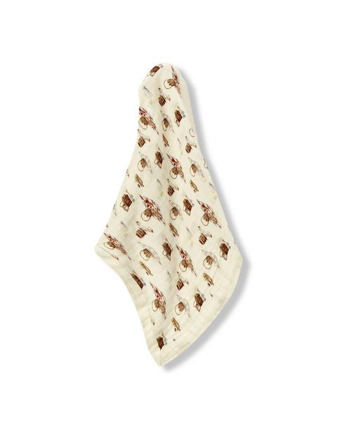 Picnic Bamboo Mini Lovey Two-Layer Muslin Security Blanket