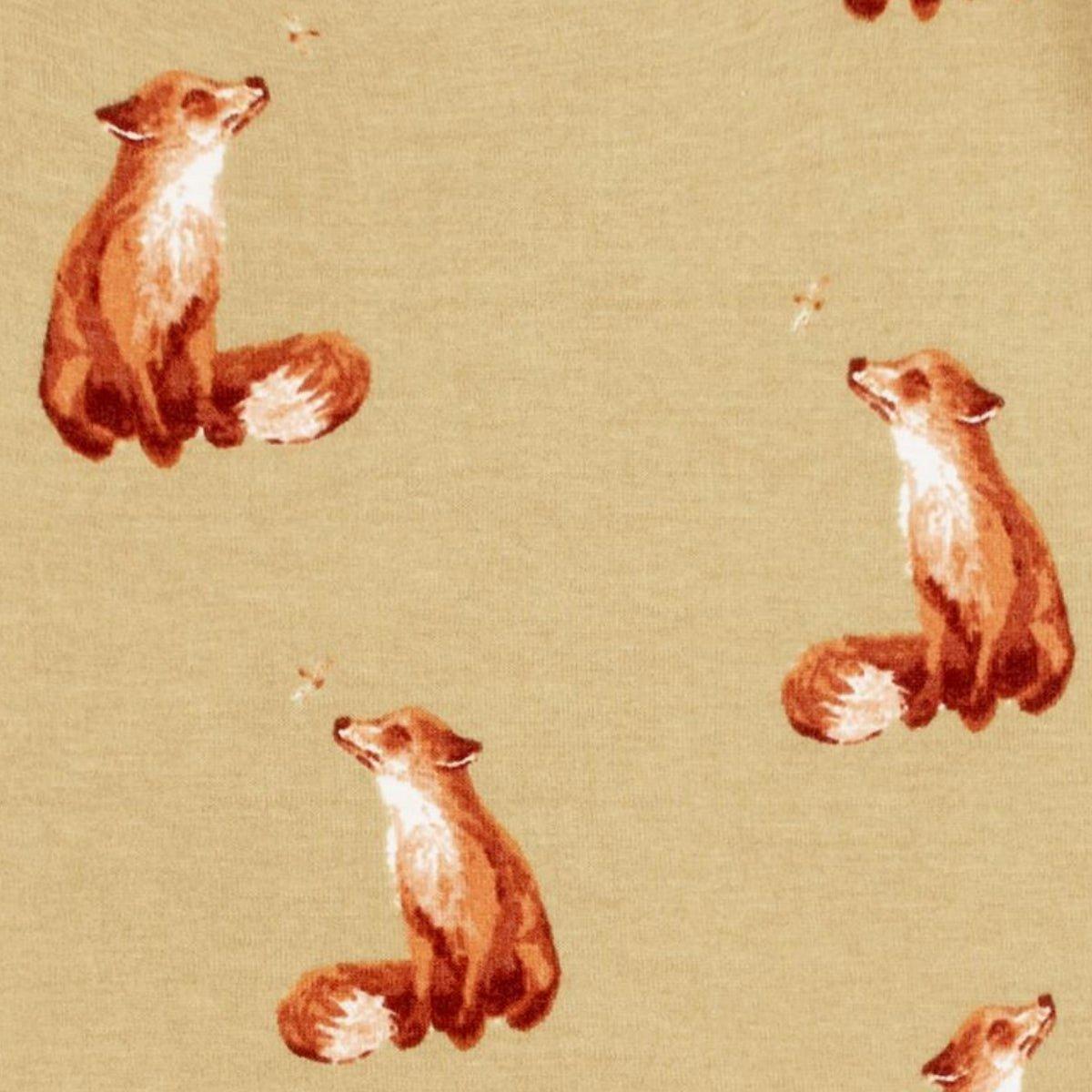 Gold Fox Mini Lovey Two-Layer Muslin Security Blanket image number 1