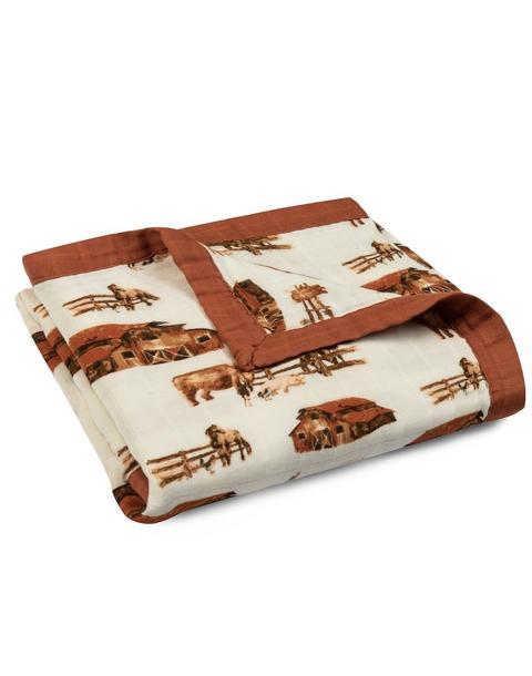 Homestead Big Lovey Three-Layer Muslin Blanket