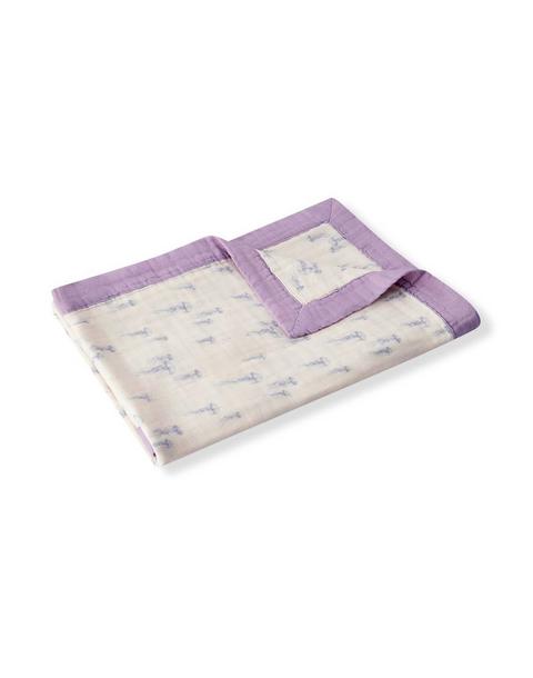 Sunset Jellyfish Bamboo Big Lovey Three-Layer Muslin Blanket