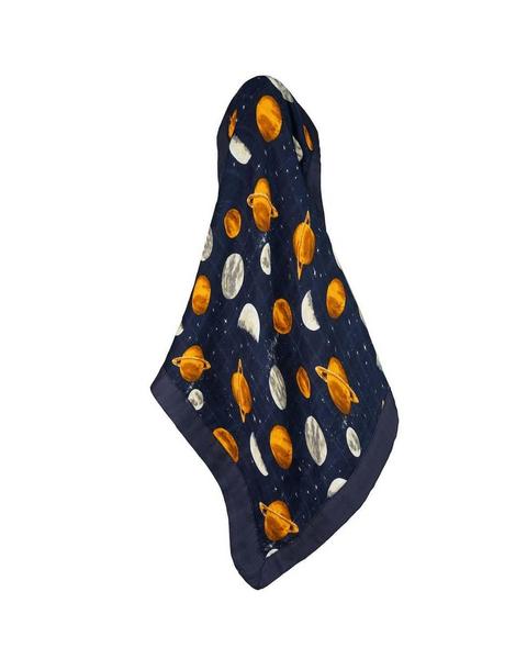 Planets Mini Lovey Two-Layer Muslin Security Blanket