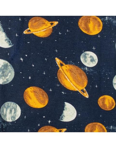Planets Mini Lovey Two-Layer Muslin Security Blanket