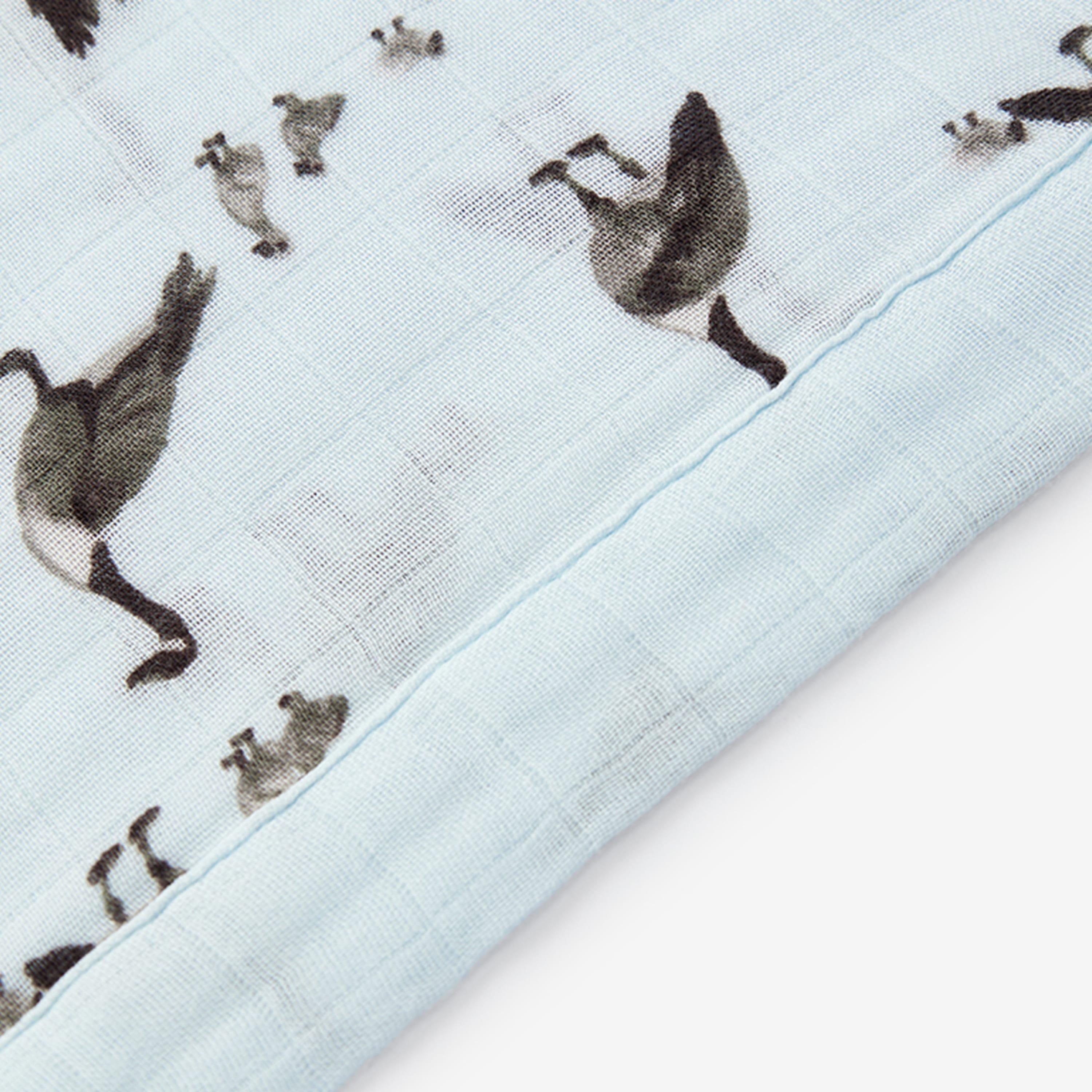 Goose Bamboo Mini Lovey Two-Layer Muslin Security Blanket image number 1