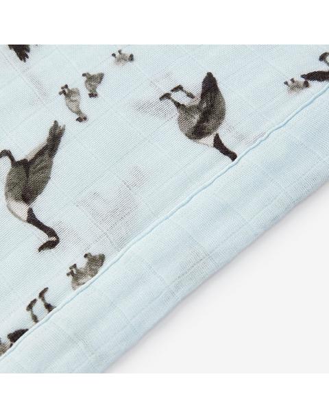 Goose Bamboo Mini Lovey Two-Layer Muslin Security Blanket
