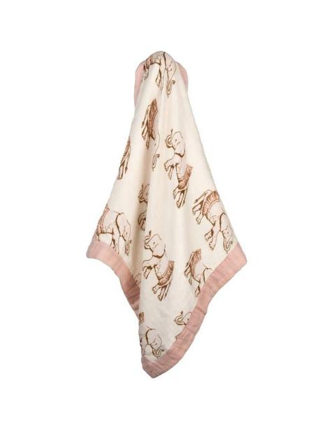 Tutu Elephant Mini Lovey Two-Layer Muslin Security Blanket