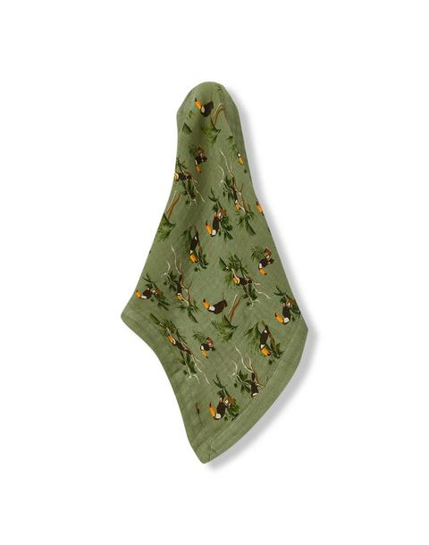 Toucan Bamboo Mini Lovey Two-Layer Muslin Security Blanket
