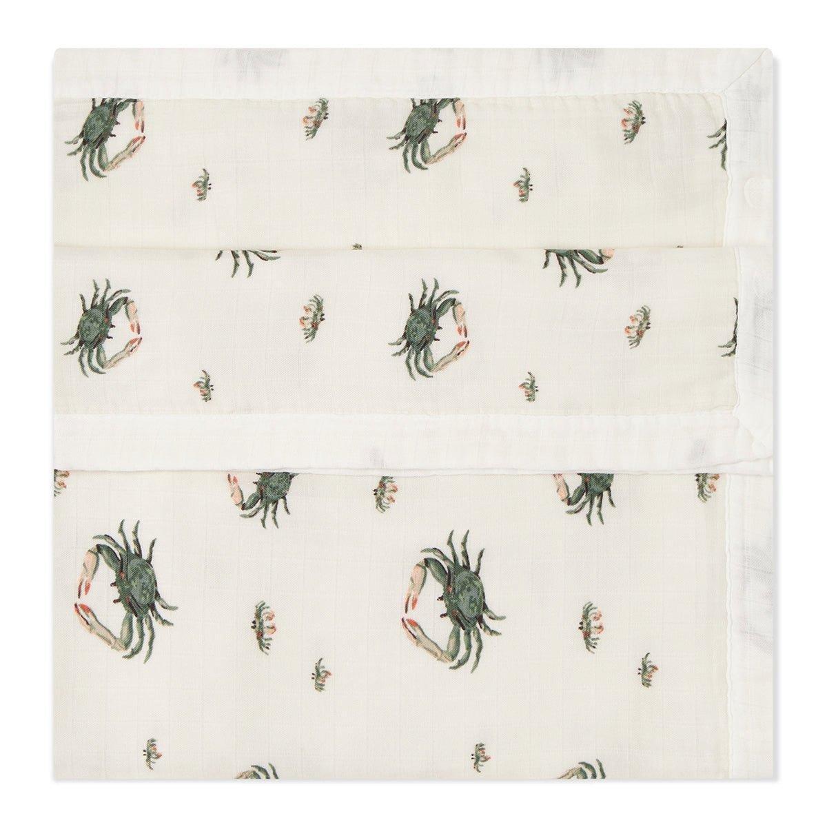 Coastal Crab Big Lovey Three-Layer Muslin Blanket image number 2