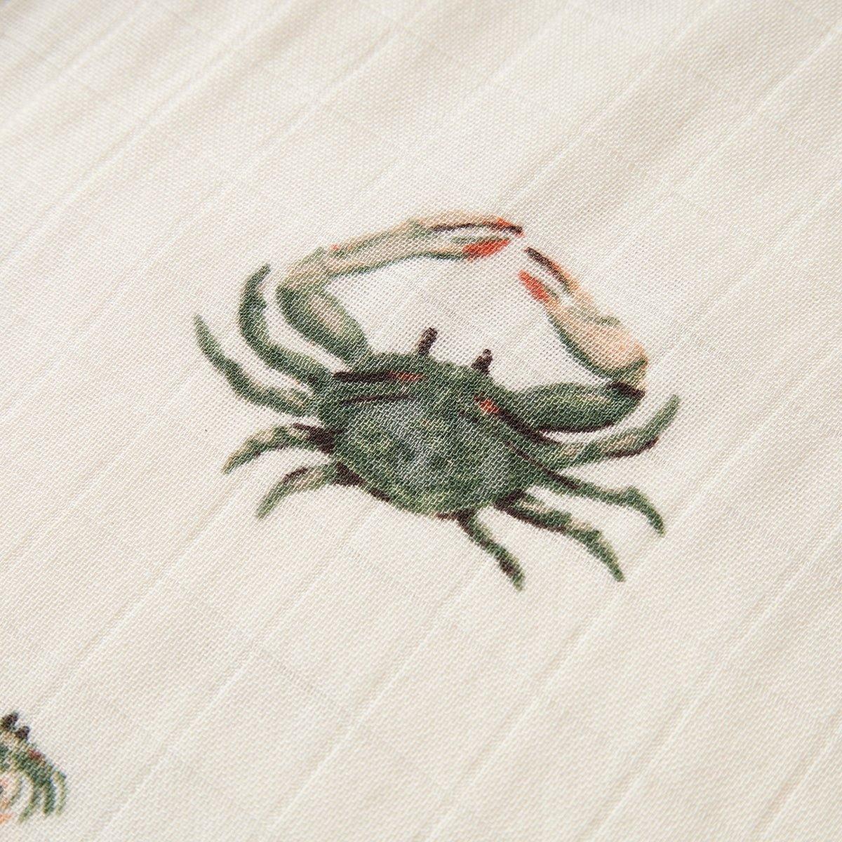Coastal Crab Big Lovey Three-Layer Muslin Blanket image number 4