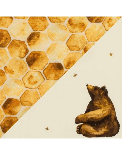 Honey Bear Big Lovey Three-Layer Muslin Blanket