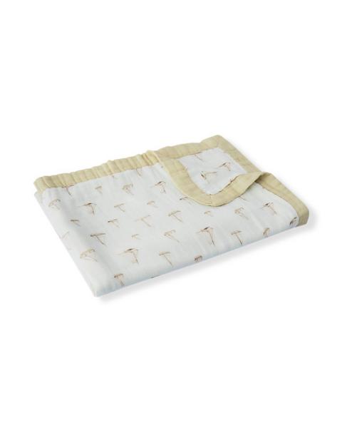 Sailboat Melody Bamboo Big Lovey Three-Layer Muslin Blanket