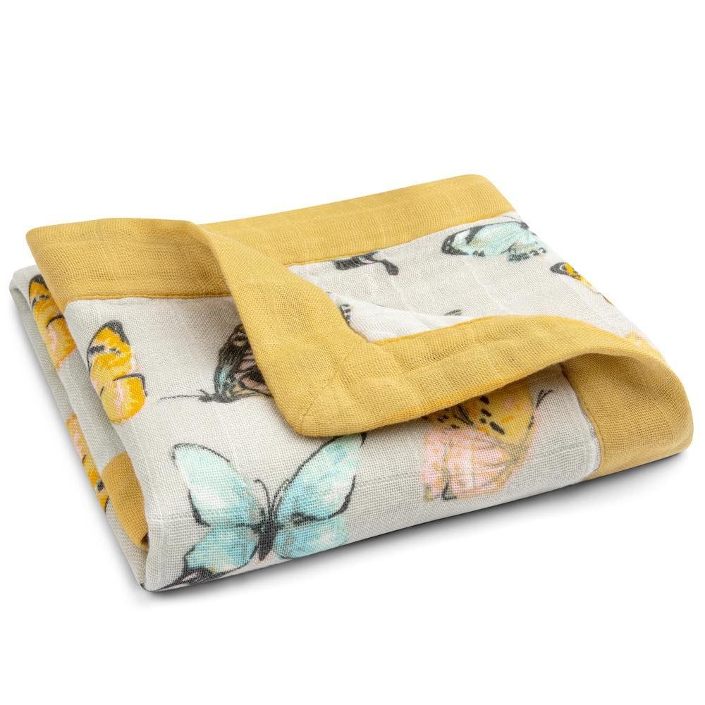 Butterfly Mini Lovey Two-Layer Muslin Security Blanket image number 2