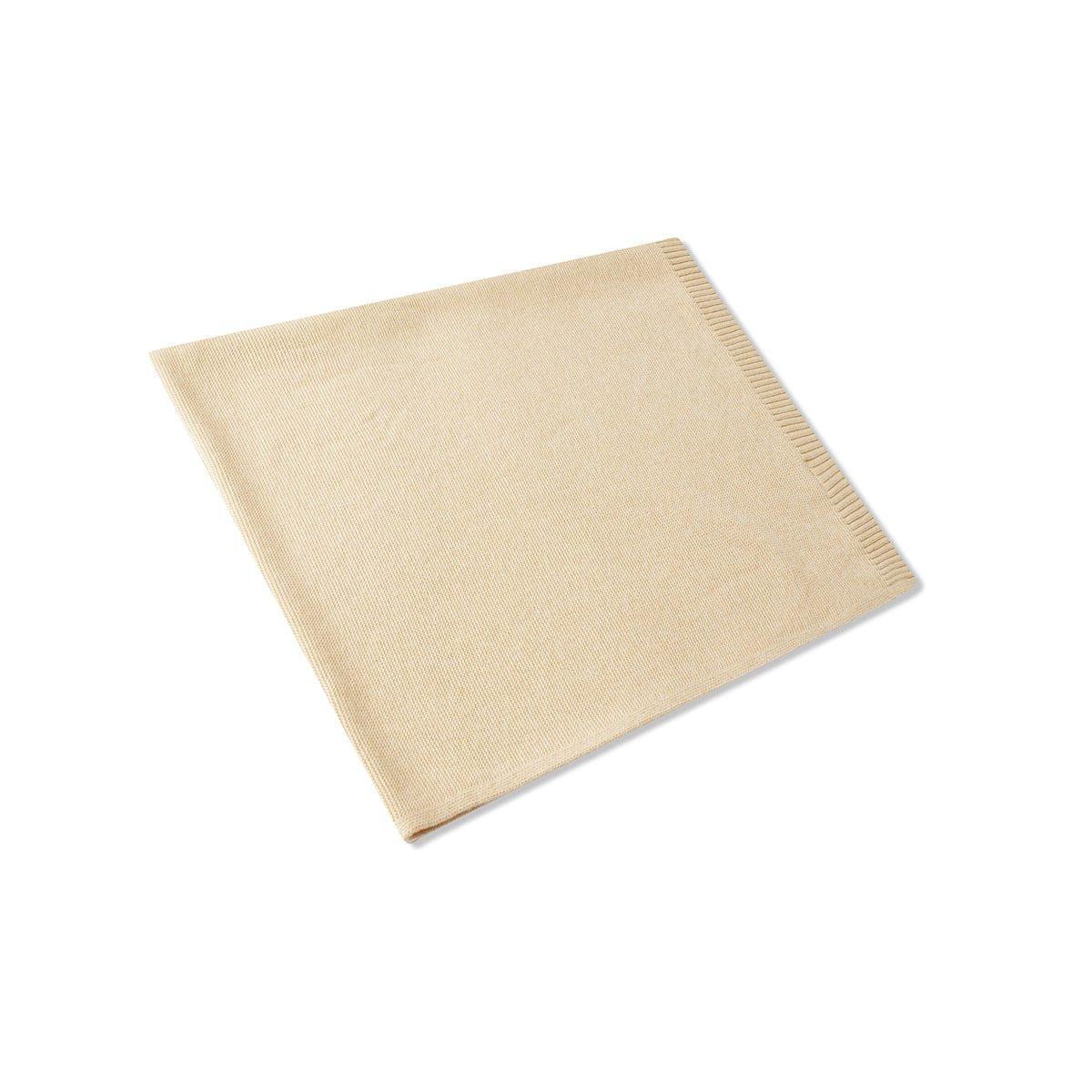 Khaki Knitted Blanket image number 0
