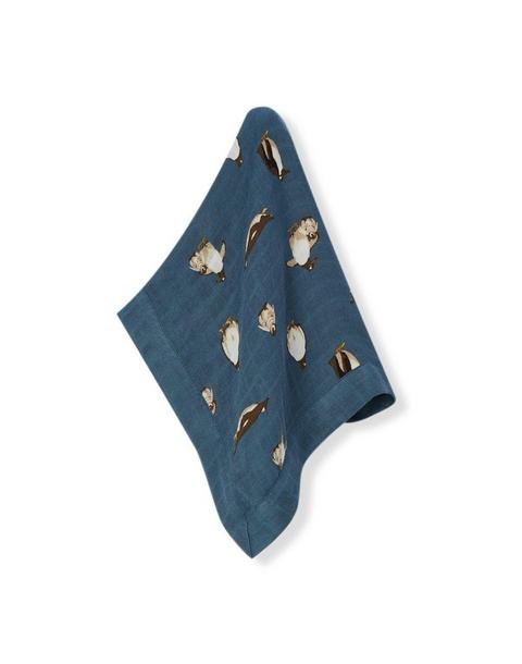 Penguin Bamboo Mini Lovey Two-Layer Muslin Security Blanket
