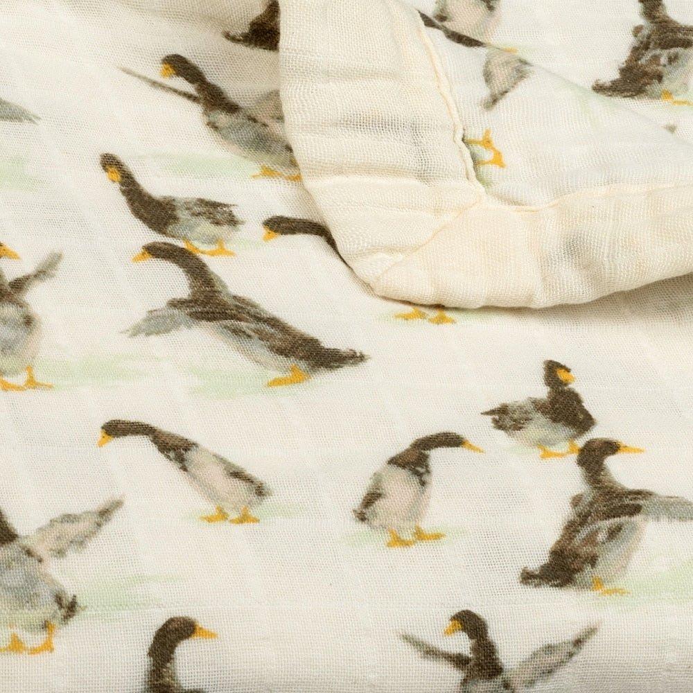 Duck Mini Lovey Two-Layer Muslin Security Blanket image number 4