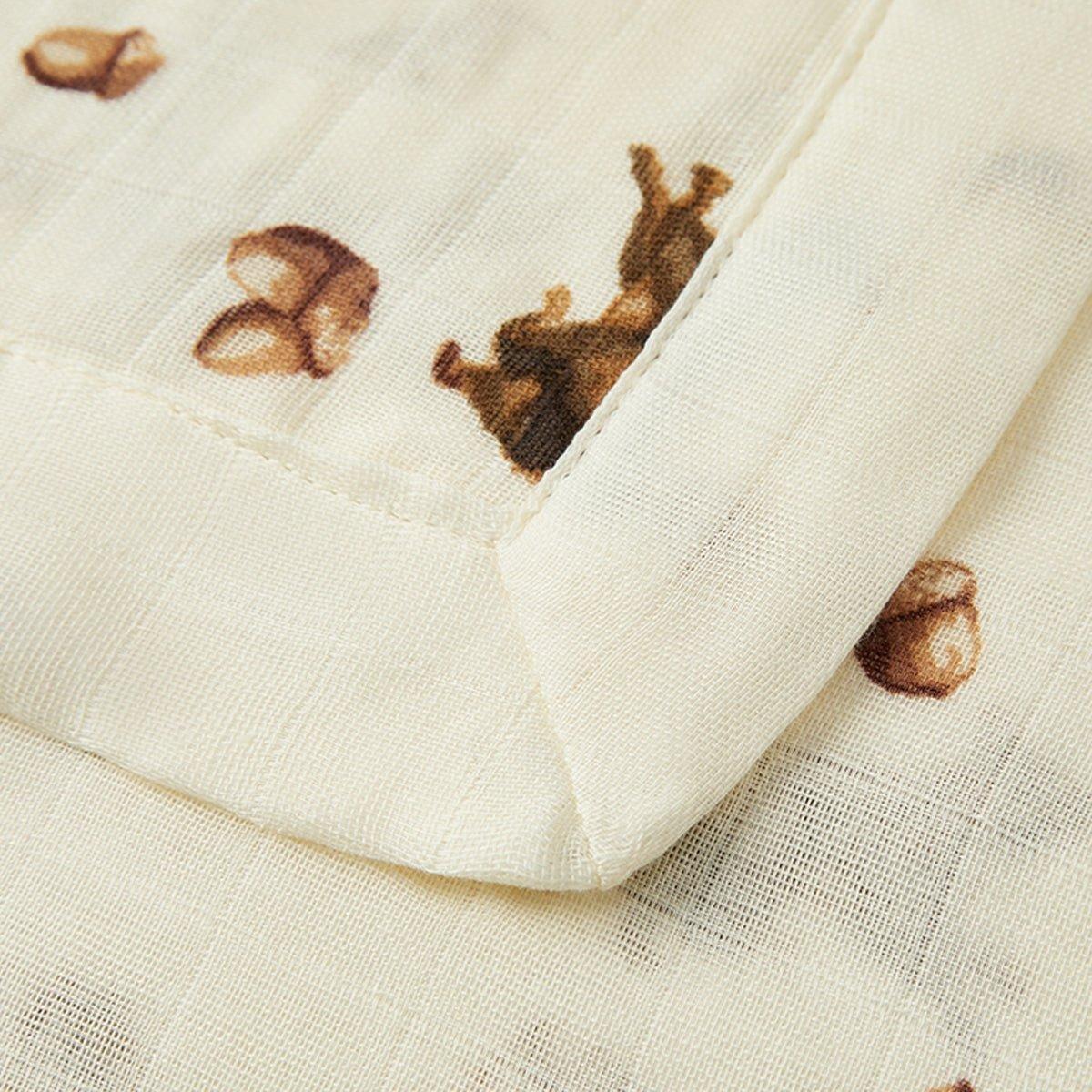 Chipmunk Bamboo Mini Lovey Two-Layer Muslin Security Blanket image number 2