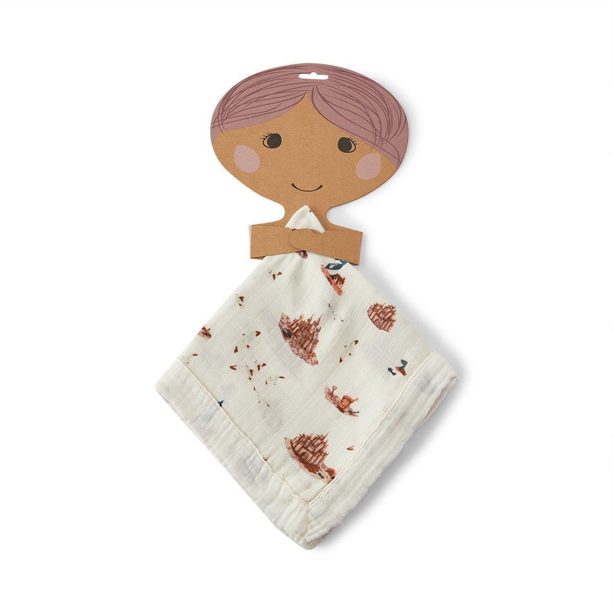 Sandcastle Mini Lovey Two-Layer Muslin Security Blanket image number 1