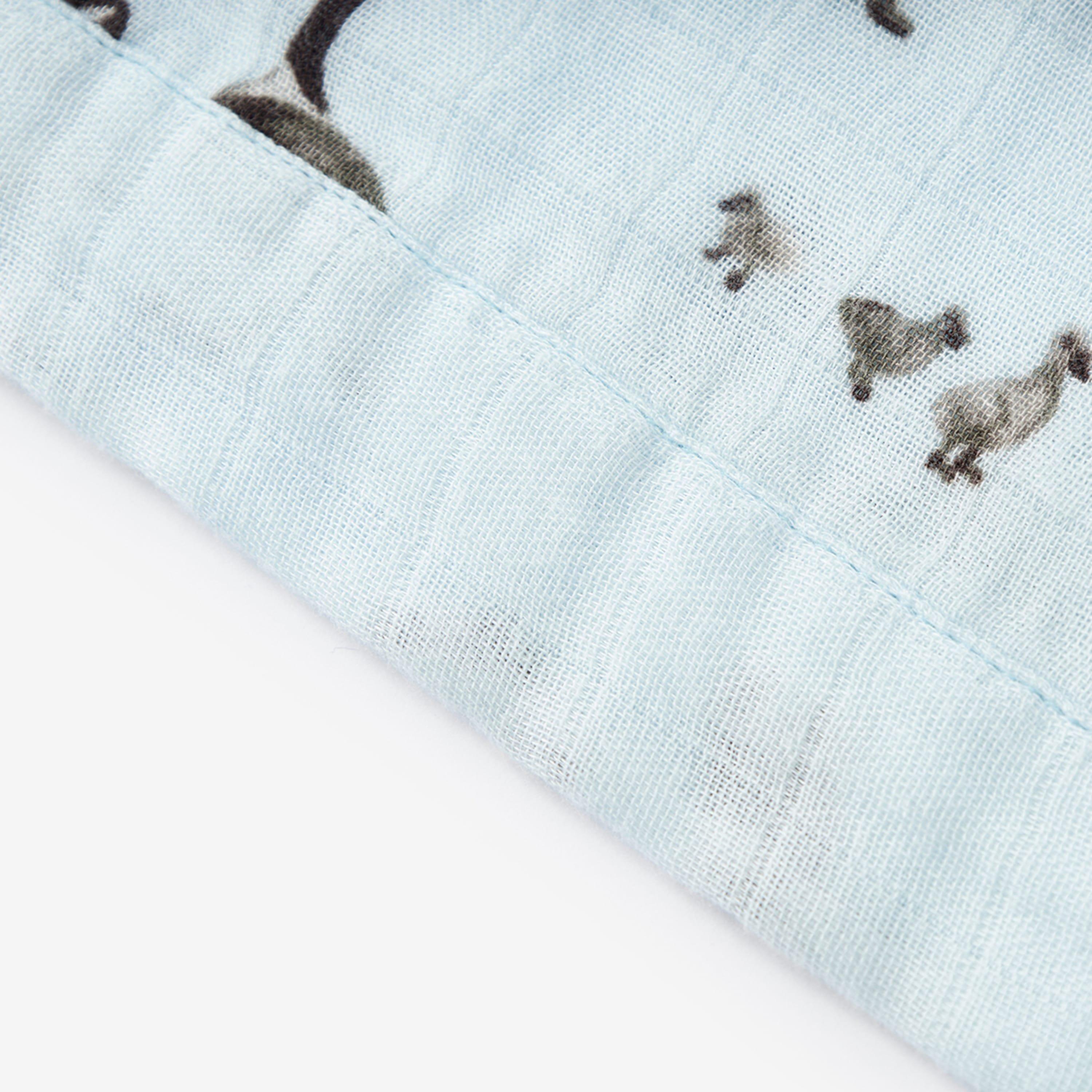 Goose Bamboo Big Lovey Three-Layer Muslin Blanket image number 2