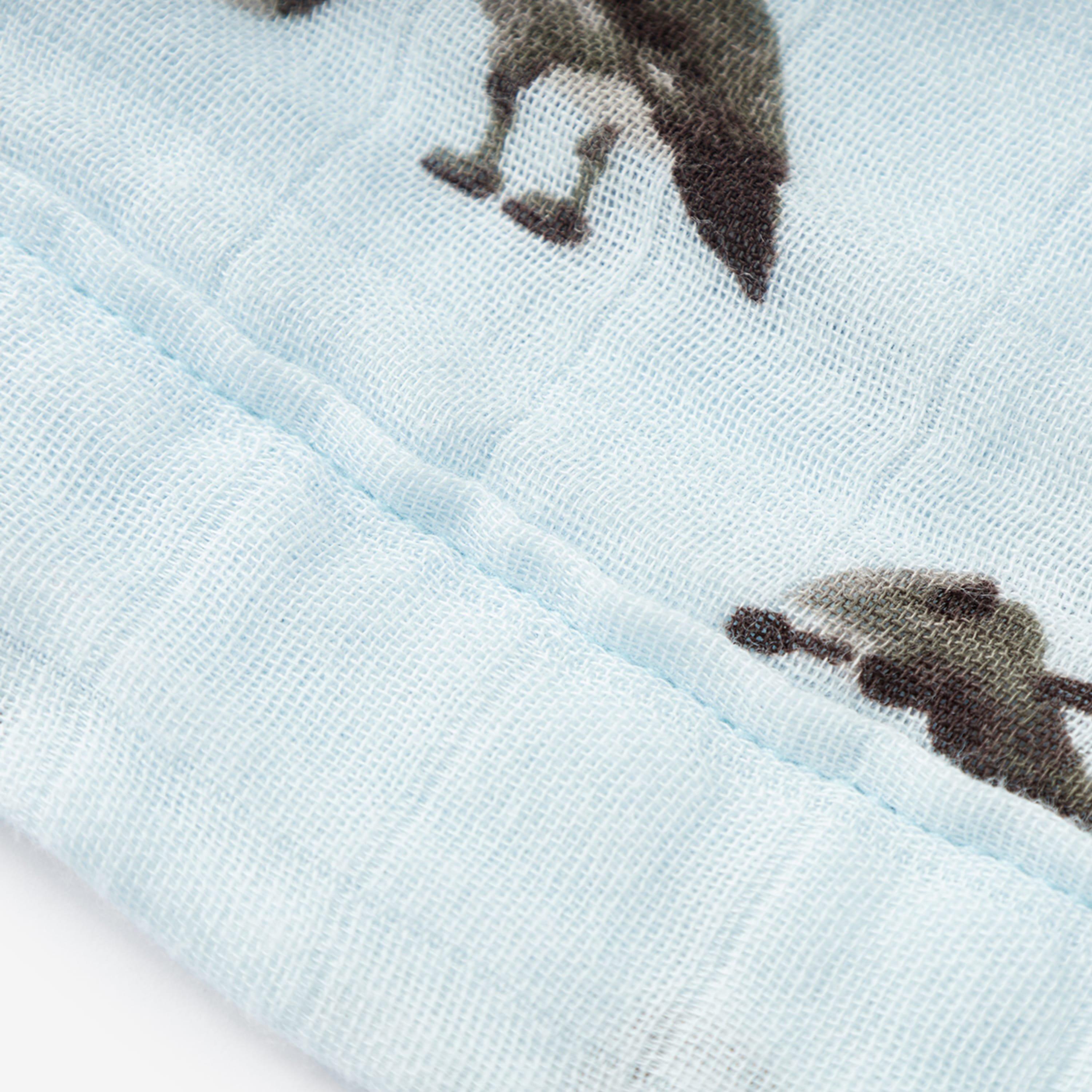 Goose Bamboo Big Lovey Three-Layer Muslin Blanket image number 3