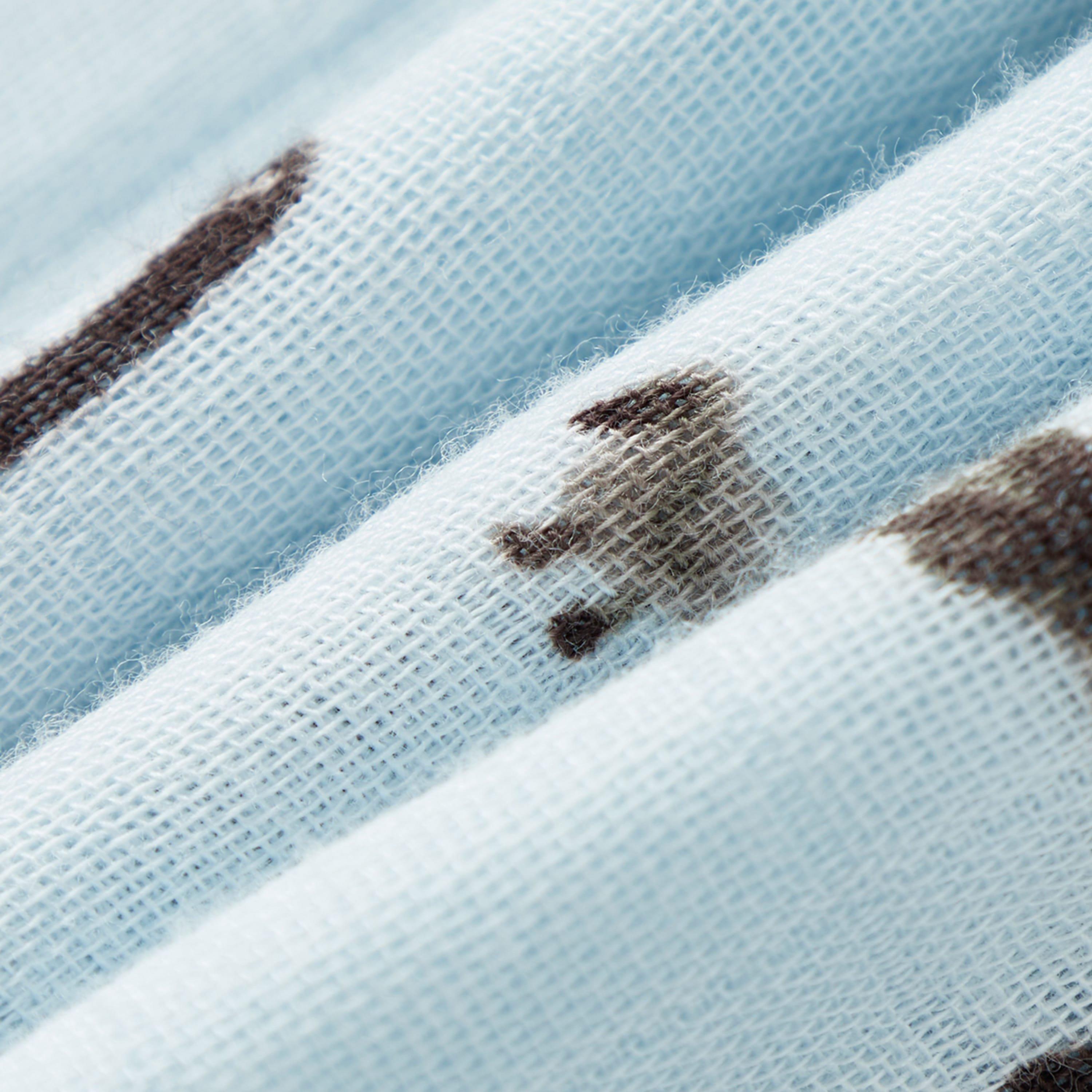 Goose Bamboo Big Lovey Three-Layer Muslin Blanket image number 4