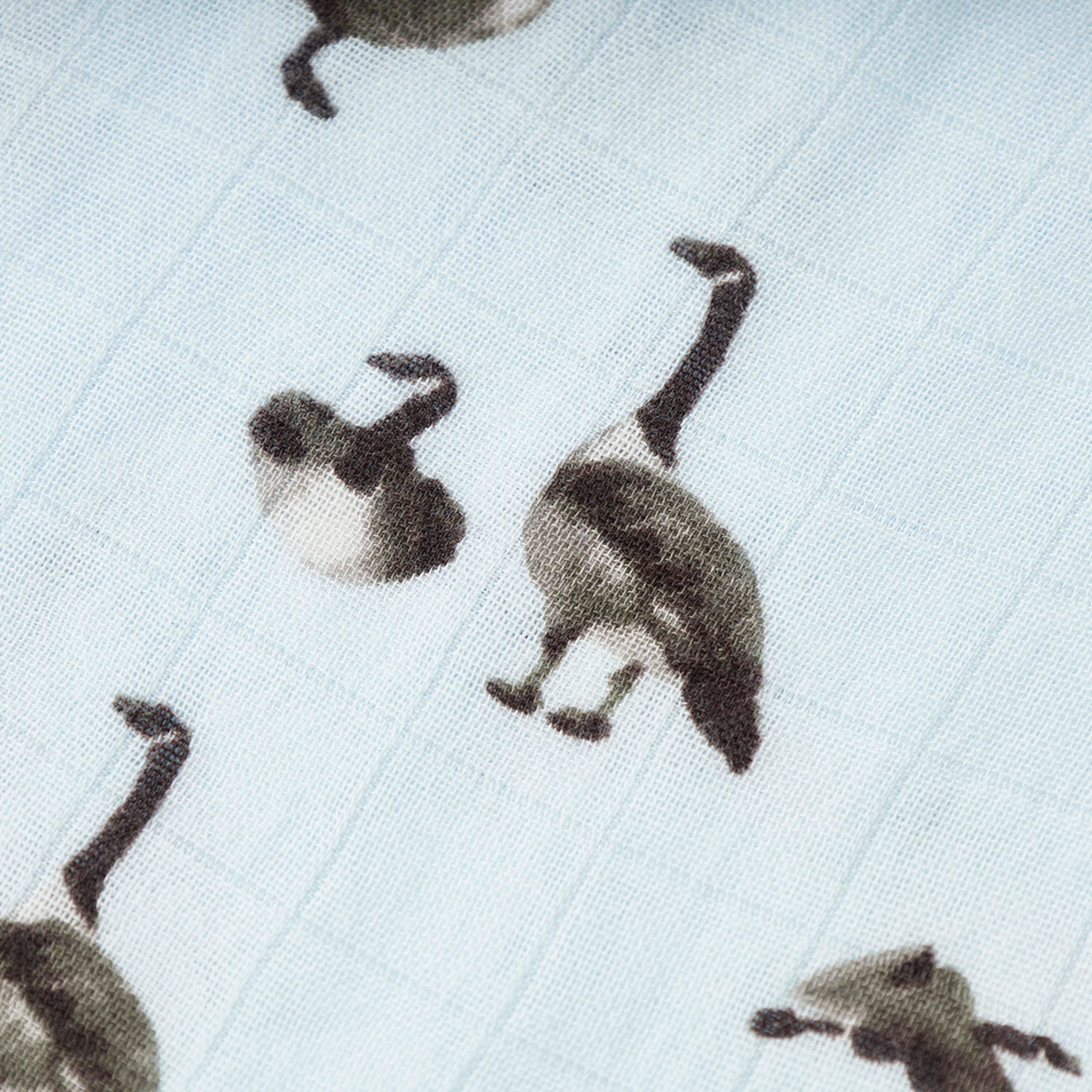 Goose Bamboo Big Lovey Three-Layer Muslin Blanket image number 1