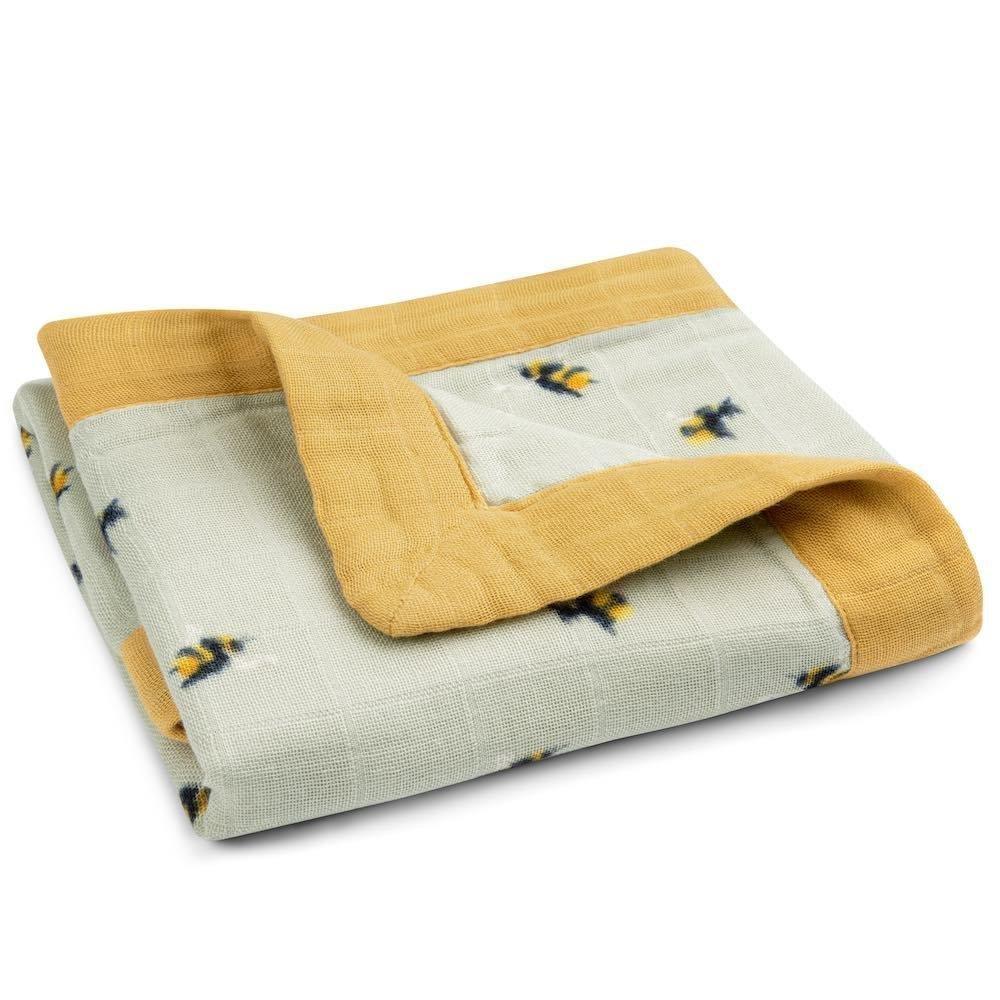 Bumblebee Mini Lovey Two-Layer Muslin Security Blanket image number 2