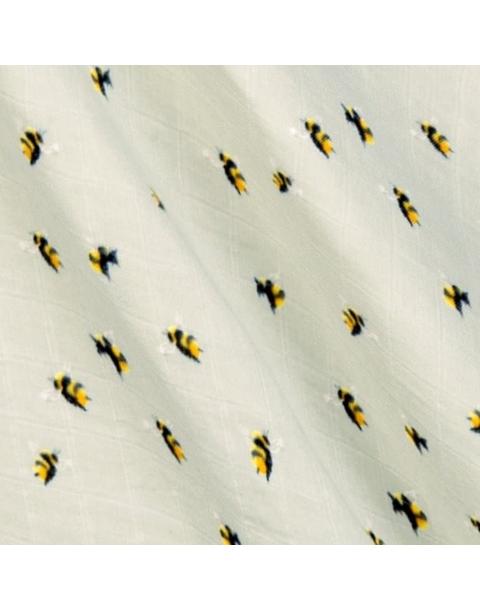 Bumblebee Mini Lovey Two-Layer Muslin Security Blanket