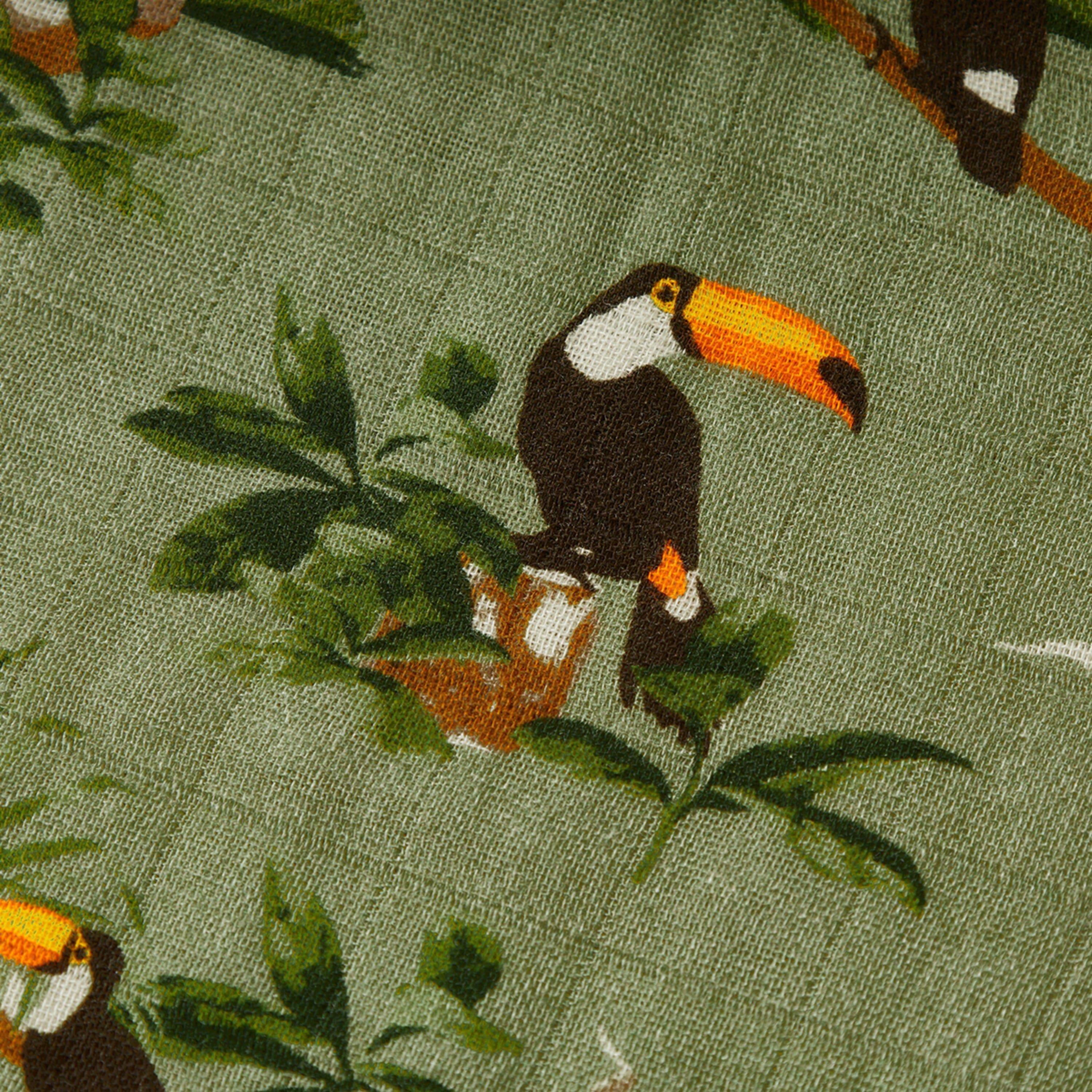 Toucan Bamboo Big Lovey Three-Layer Muslin Blanket image number 2