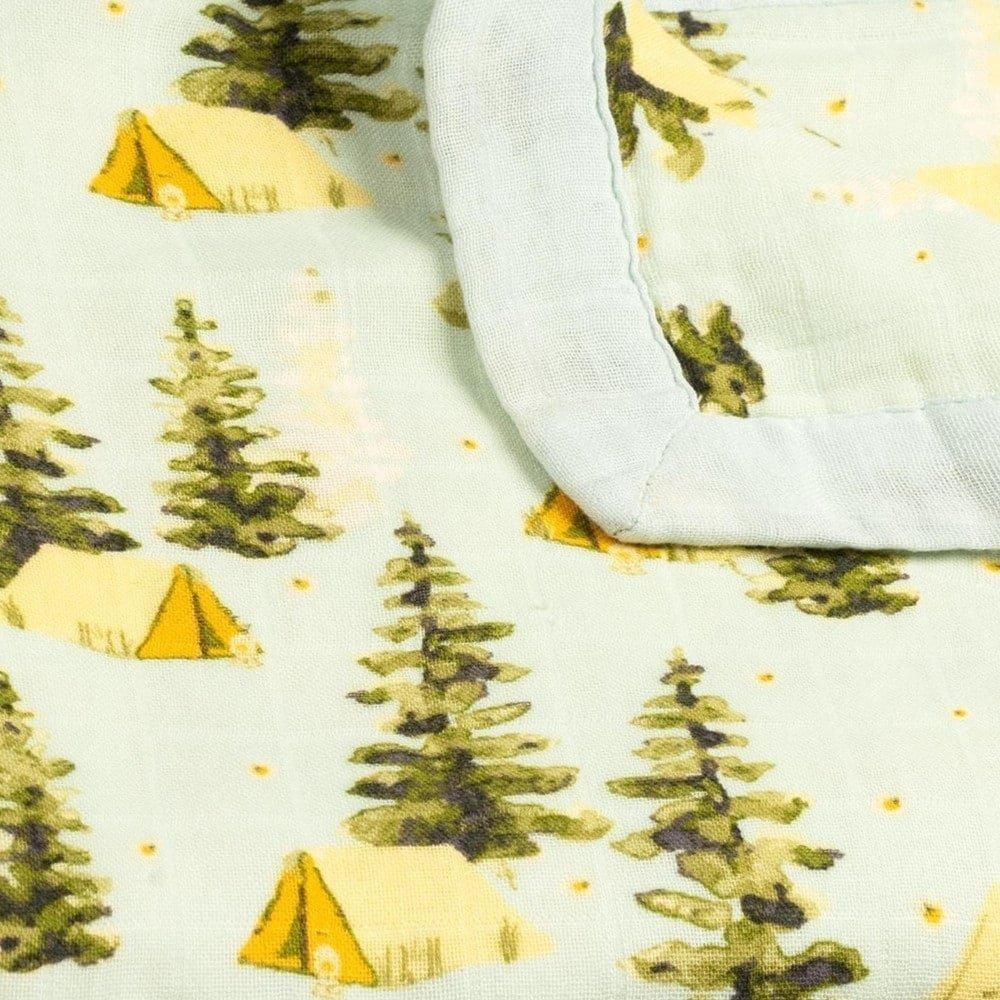Camping Big Lovey Three-Layer Muslin Blanket image number 3